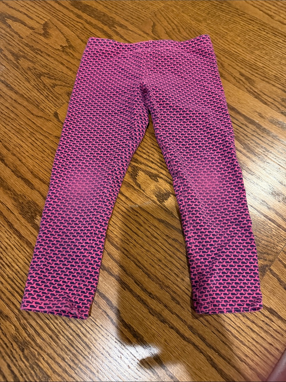 Kids Pink Whale Patterned Leggings